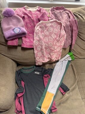 Janus Norway bundle of tops and stio base layer set 5-6 girls